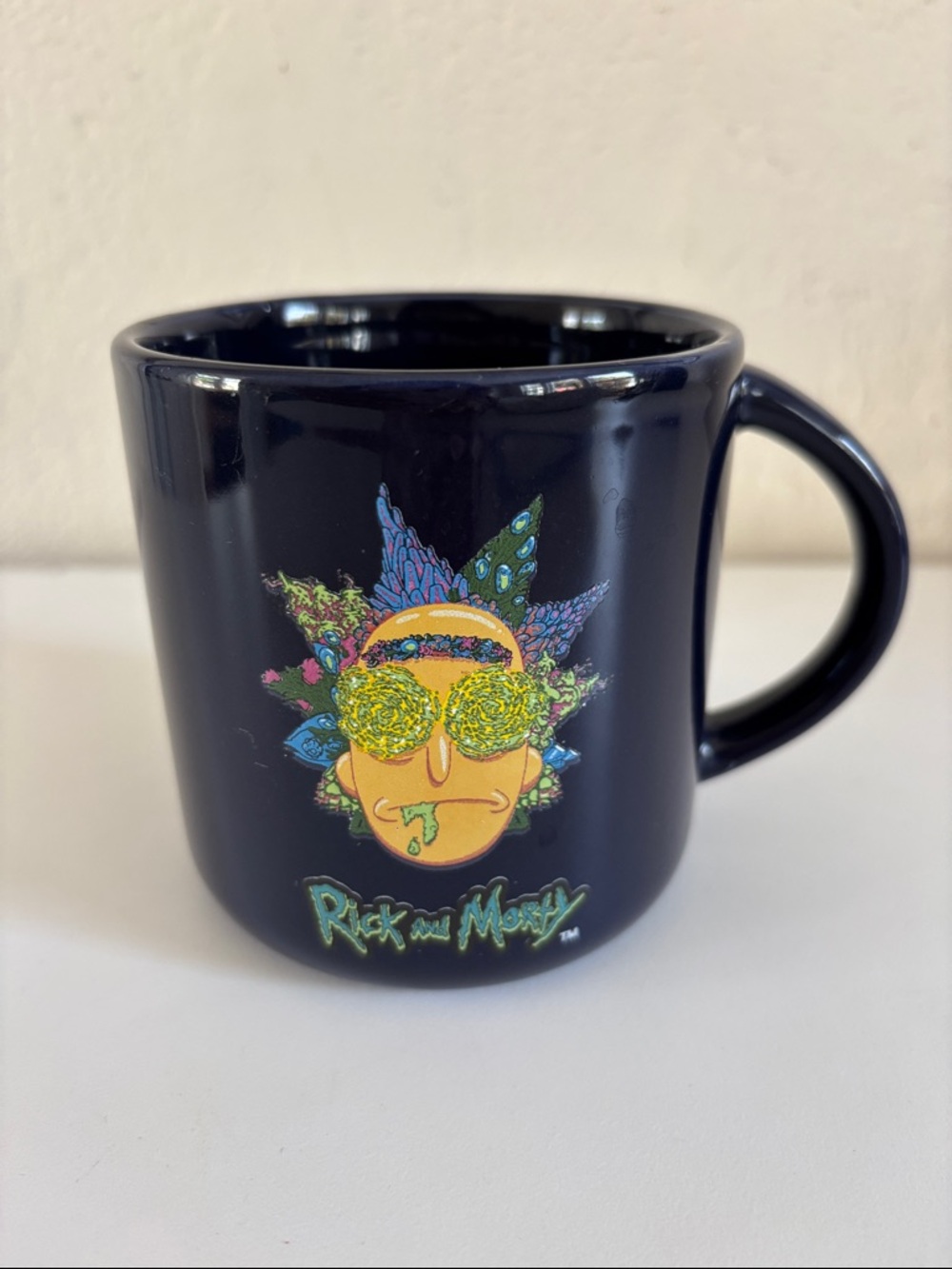 Cartoon Network Rick and Morty Navy‎ Ceramic Mug with Neon Graphic